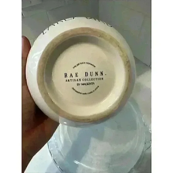 Rae Dunn Artisan Collection by Magenta Early Bird Cereal Bowl Black Text - Picture 14 of 14
